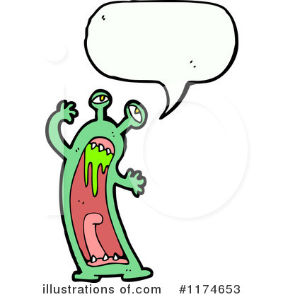 Royalty-Free (RF) Monster Clipart Illustration by lineartestpilot - Stock Sample #1174653