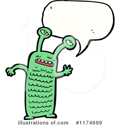 Royalty-Free (RF) Monster Clipart Illustration by lineartestpilot - Stock Sample #1174699