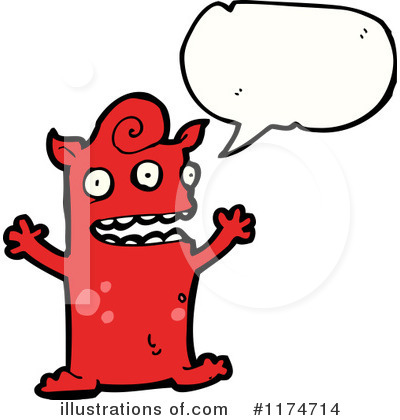 Royalty-Free (RF) Monster Clipart Illustration by lineartestpilot - Stock Sample #1174714