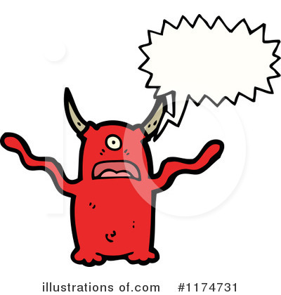 Royalty-Free (RF) Monster Clipart Illustration by lineartestpilot - Stock Sample #1174731