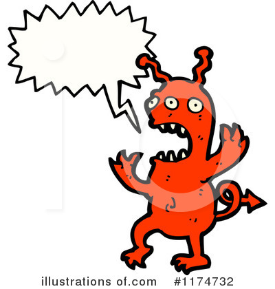 Royalty-Free (RF) Monster Clipart Illustration by lineartestpilot - Stock Sample #1174732