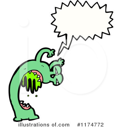 Royalty-Free (RF) Monster Clipart Illustration by lineartestpilot - Stock Sample #1174772