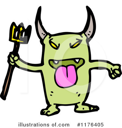 Royalty-Free (RF) Monster Clipart Illustration by lineartestpilot - Stock Sample #1176405