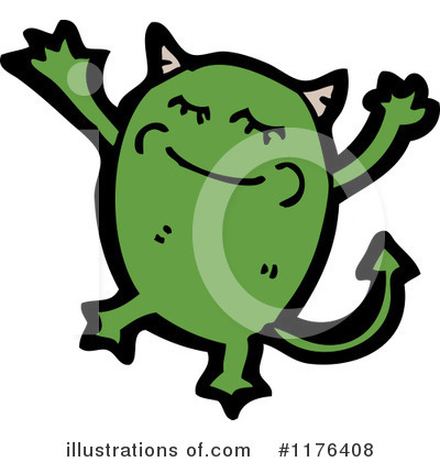 Royalty-Free (RF) Monster Clipart Illustration by lineartestpilot - Stock Sample #1176408