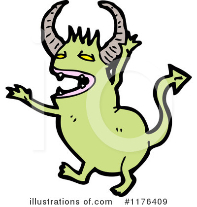 Royalty-Free (RF) Monster Clipart Illustration by lineartestpilot - Stock Sample #1176409