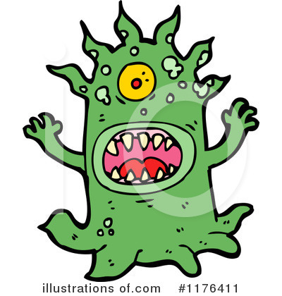 Royalty-Free (RF) Monster Clipart Illustration by lineartestpilot - Stock Sample #1176411