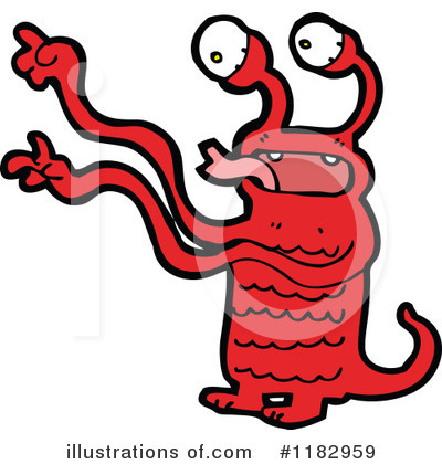 Royalty-Free (RF) Monster Clipart Illustration by lineartestpilot - Stock Sample #1182959