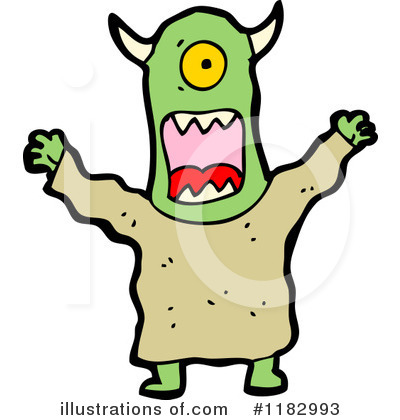 Royalty-Free (RF) Monster Clipart Illustration by lineartestpilot - Stock Sample #1182993