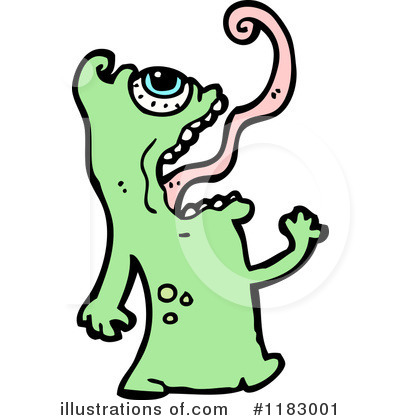 Royalty-Free (RF) Monster Clipart Illustration by lineartestpilot - Stock Sample #1183001