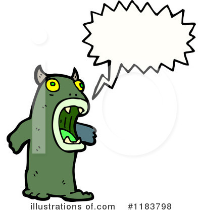 Royalty-Free (RF) Monster Clipart Illustration by lineartestpilot - Stock Sample #1183798