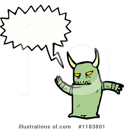 Royalty-Free (RF) Monster Clipart Illustration by lineartestpilot - Stock Sample #1183801