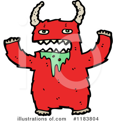 Royalty-Free (RF) Monster Clipart Illustration by lineartestpilot - Stock Sample #1183804