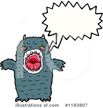 Royalty-Free (RF) Monster Clipart Illustration by lineartestpilot - Stock Sample #1183807