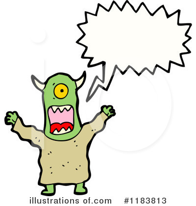 Royalty-Free (RF) Monster Clipart Illustration by lineartestpilot - Stock Sample #1183813