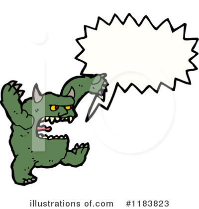 Royalty-Free (RF) Monster Clipart Illustration by lineartestpilot - Stock Sample #1183823
