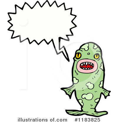 Fish Monster Clipart #1183825 by lineartestpilot