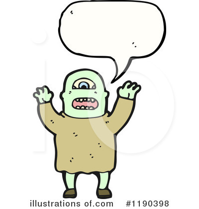Royalty-Free (RF) Monster Clipart Illustration by lineartestpilot - Stock Sample #1190398