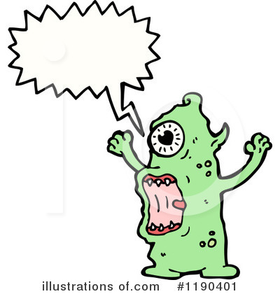 Royalty-Free (RF) Monster Clipart Illustration by lineartestpilot - Stock Sample #1190401