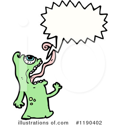 Royalty-Free (RF) Monster Clipart Illustration by lineartestpilot - Stock Sample #1190402