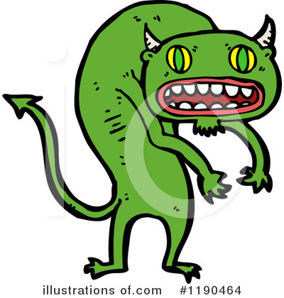 Royalty-Free (RF) Monster Clipart Illustration by lineartestpilot - Stock Sample #1190464