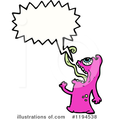 Royalty-Free (RF) Monster Clipart Illustration by lineartestpilot - Stock Sample #1194538