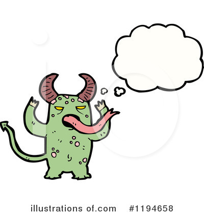 Royalty-Free (RF) Monster Clipart Illustration by lineartestpilot - Stock Sample #1194658