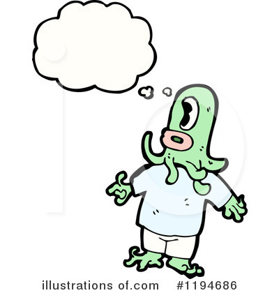 Royalty-Free (RF) Monster Clipart Illustration by lineartestpilot - Stock Sample #1194686