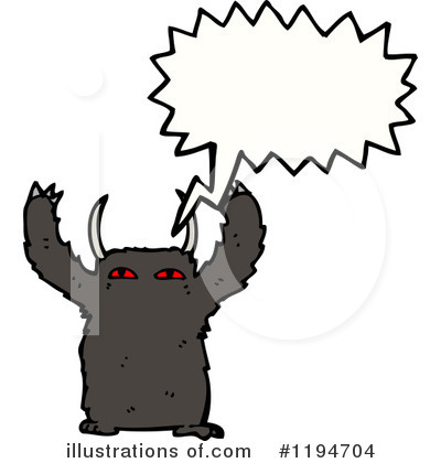 Royalty-Free (RF) Monster Clipart Illustration by lineartestpilot - Stock Sample #1194704