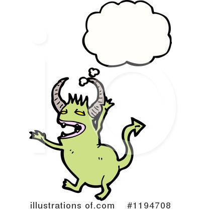 Royalty-Free (RF) Monster Clipart Illustration by lineartestpilot - Stock Sample #1194708