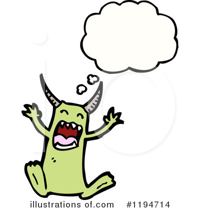 Royalty-Free (RF) Monster Clipart Illustration by lineartestpilot - Stock Sample #1194714