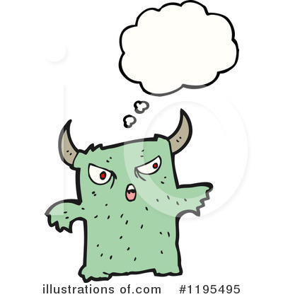 Royalty-Free (RF) Monster Clipart Illustration by lineartestpilot - Stock Sample #1195495