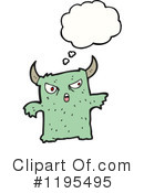 Monster Clipart #1195495 by lineartestpilot