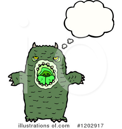 Royalty-Free (RF) Monster Clipart Illustration by lineartestpilot - Stock Sample #1202917