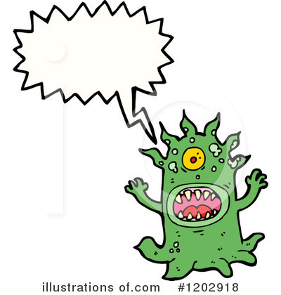 Royalty-Free (RF) Monster Clipart Illustration by lineartestpilot - Stock Sample #1202918
