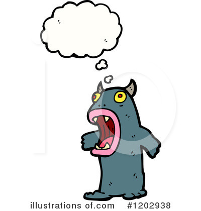 Royalty-Free (RF) Monster Clipart Illustration by lineartestpilot - Stock Sample #1202938