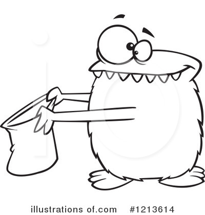 Royalty-Free (RF) Monster Clipart Illustration by toonaday - Stock Sample #1213614