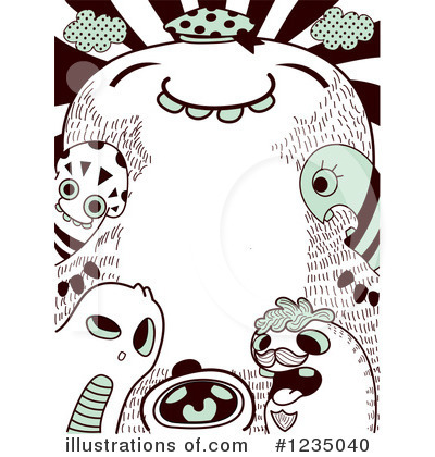 Royalty-Free (RF) Monster Clipart Illustration by BNP Design Studio - Stock Sample #1235040