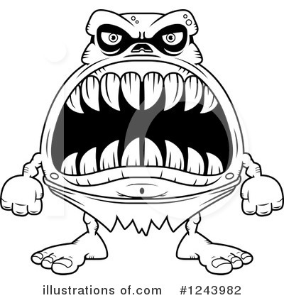 Royalty-Free (RF) Monster Clipart Illustration by Cory Thoman - Stock Sample #1243982
