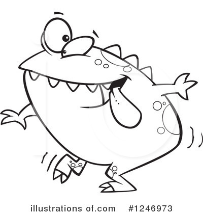 Royalty-Free (RF) Monster Clipart Illustration by toonaday - Stock Sample #1246973