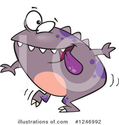 Royalty-Free (RF) Monster Clipart Illustration by toonaday - Stock Sample #1246992