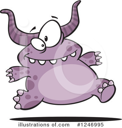 Royalty-Free (RF) Monster Clipart Illustration by toonaday - Stock Sample #1246995