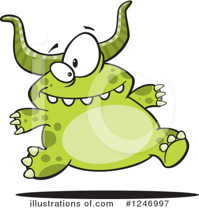 Royalty-Free (RF) Monster Clipart Illustration by toonaday - Stock Sample #1246997