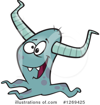 Royalty-Free (RF) Monster Clipart Illustration by toonaday - Stock Sample #1269425