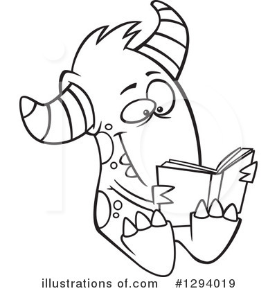 Royalty-Free (RF) Monster Clipart Illustration by toonaday - Stock Sample #1294019