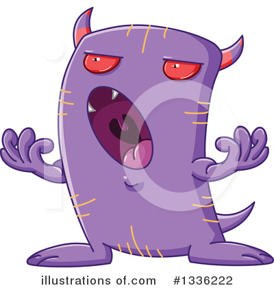 Royalty-Free (RF) Monster Clipart Illustration by Liron Peer - Stock Sample #1336222