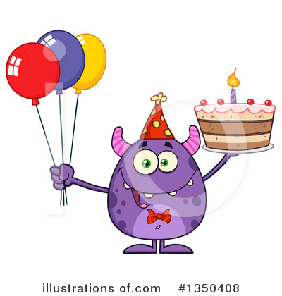 Party Balloons Clipart #1350408 by Hit Toon