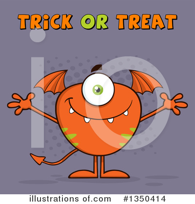 Royalty-Free (RF) Monster Clipart Illustration by Hit Toon - Stock Sample #1350414