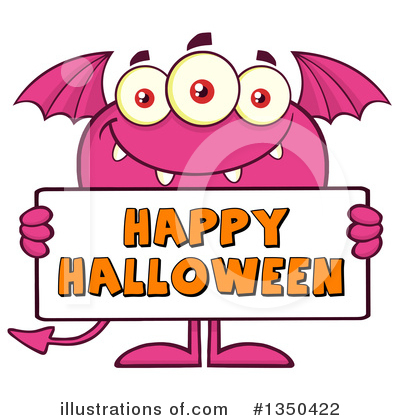Royalty-Free (RF) Monster Clipart Illustration by Hit Toon - Stock Sample #1350422