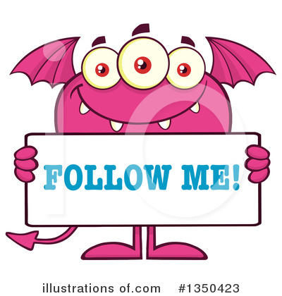 Follow Me Clipart #1350423 by Hit Toon