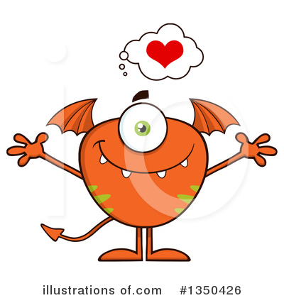 Royalty-Free (RF) Monster Clipart Illustration by Hit Toon - Stock Sample #1350426